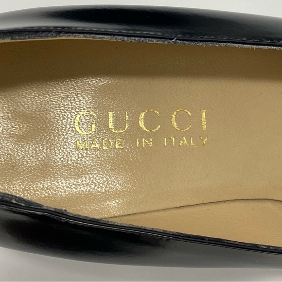 GUCCI Horsebit Square Toe Leather 1.5” Heels! Size 36 - Picture 5 of 15